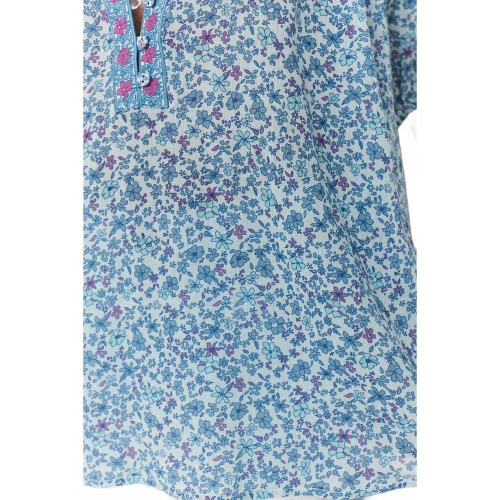 NEW SPELL love jetty short sleeve blouse in nirvana - Picture 6 of 6